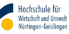 Akademischer Mitarbeiter (m/w) für Planungssysteme, Planungs- und Umweltrecht - Hochschule für Wirtschaft und Umwelt Nürtingen-Geislingen (HfWU) - Logo