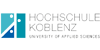 Wissenschaftlicher Mitarbeiter (m/w/d) zur akademischen Unterstützung der Internationalisierung - Hochschule Koblenz - University of Applied Sciences - Logo