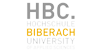 Wissenschaftlicher Mitarbeiter (m/w/d) für das Verbundprojekt Accelerate!SÜD der Hochschulen Biberach, Ulm und Universität Ulm und IHK Ulm im Rahmen der Förderlinie 3 »Gründungskultur« - Hochschule Biberach (HBC) - Logo