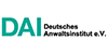 Rechtsanwalt (m/w/d) zur fachlichen Planung von Fortbildungsveranstaltungen - Deutsches Anwaltsinstitut e. V. (DAI) - Logo