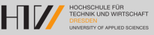 Wissenschaftlicher Mitarbeiter (m/w/d) an der Schnittstelle Mathematische Biologie - Data Science - Informatik - Hochschule für Technik und Wirtschaft (HTW) Dresden - Logo