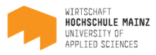Lehrbeauftragter (m/w/d) Fachgruppe Wirtschaftsinformatik - Hochschule Mainz - Logo