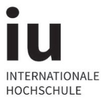 Professur Artificial Intelligence - IU Internationale Hochschule - Logo