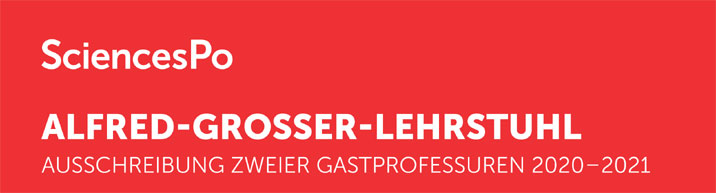 Gastprofessur Alfred-Grosser-Lehrstuhls - Sciences Po - Logo