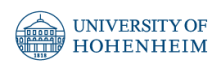 Full Professorship (W3) of Zoology - Universität Hohenheim - Logo