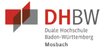 Professur (W2) für Bauingenieurwesen, insb. Infrastrukturbau (m/w/d) - Duale Hochschule Baden-Württemberg (DHBW) Mosbach - Logo