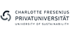 Professur für Nachhaltigkeitsmanagement und gesellschaftliche Transformation - Charlotte Fresenius Privatuniversität - Logo