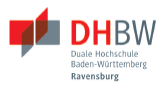 Professur für Betriebswirtschaftslehre (W2) Schwerpunkt Digitalisierung im Gesundheitswesen - Duale Hochschule Baden-Württemberg (DHBW) Ravensburg - Logo