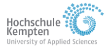 Professur (W2) Dezentrale Netze für regenerative Energien - Hochschule Kempten - Logo