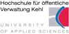Wissenschaftlicher Mitarbeiter (m/w/d) Projekt zu Agri-Photovoltaikfreiflächenanlagen - Hochschule Kehl - Hochschule für öffentliche Verwaltung - Logo
