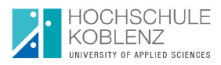 Professur (W2) Kreative Methoden und Kommunikation in den Wissenschaften der Sozialen Arbeit und der Kindheit - Hochschule Koblenz - University of Applied Sciences - Logo