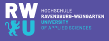 Professur (W2) Allgemeine Betriebswirtschaftslehre, insbesondere Unternehmensführung - Hochschule Ravensburg-Weingarten - Logo