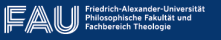 Professur (W3)  für Religionswissenschaft und Interkulturelle Theologie - Friedrich-Alexander Universität Erlangen-Nürnberg - Logo