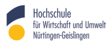 W2-Professur für Quantitative Methoden und Datenanalyse - Hochschule für Wirtschaft und Umwelt Nürtingen-Geislingen (HfWU) - Logo