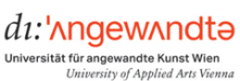 Universitätsprofessur für Sprachkunst - Universität für angewandte Kunst Wien - Logo