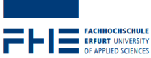 Professur Baubetrieb - insbesondere Bauverfahrenstechnik und digitale Fertigungsmethoden - - Fachhochschule Erfurt - Logo