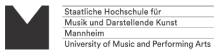 Professur (w/m/d) W3 (25%) für Modernen Tanz - Staatliche Hochschule für Musik und Darstellende Kunst Mannheim - Logo