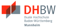 Professur für Betriebswirtschaftslehre,insb. Spedition, Transport und Logistik (m/w/d) - Duale Hochschule Baden-Württemberg (DHBW) Mannheim - Logo