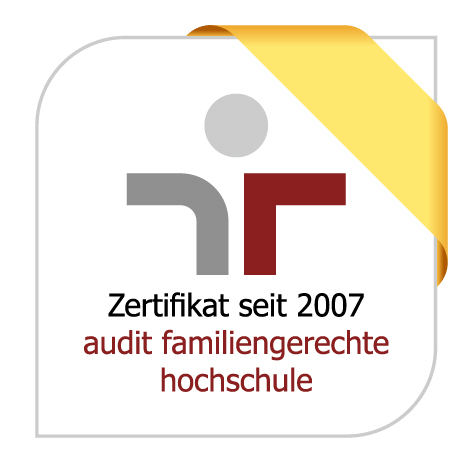 Zertifikat seit 2007 audit familiengerechte hochschule