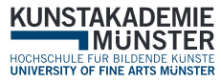 W2 - Professur für erweiterte Malerei (m/w/d) - Kunstakademie Münster - Logo