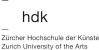 Professur Fachdidaktik in Kunst und Design 80-100% - Zürcher Hochschule der Künste - Logo